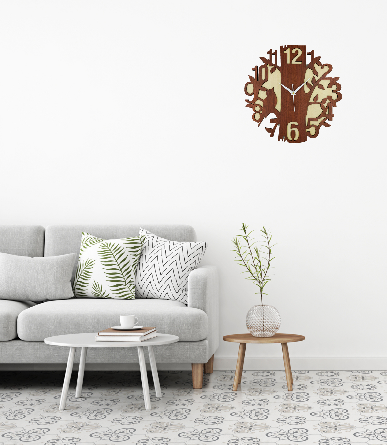 Wooden Silent Non-Ticking Wall Clock for Home Stylish Latest Designer Wall Clock for Home Living Room Bedroom Office Hall - Image 3